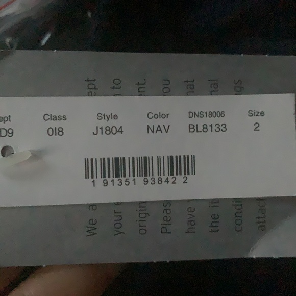 NWT J Crew Dark Navy one piece swimsuit - Picture 7 of 8